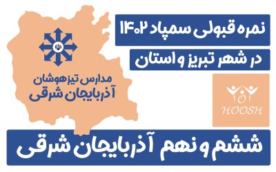 تراز و درصد قبولی تیزهوشان ششم و نهم استان آذربایجان شرقی (تبریز) ۱۴۰۲